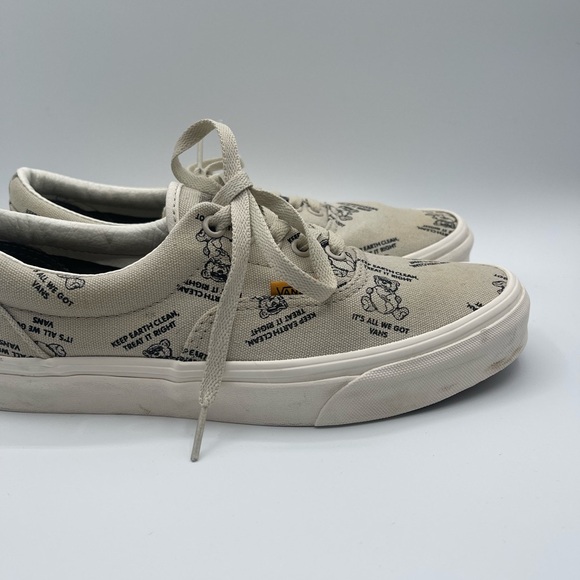 Vans Era Men's Casual Skate Shoes Size M/8.5 - W/10 White Canvas Terra - Picture 6 of 9